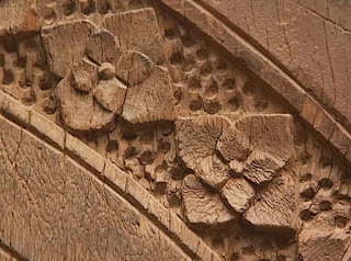 ancient door close up