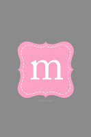Personalized Initial pink