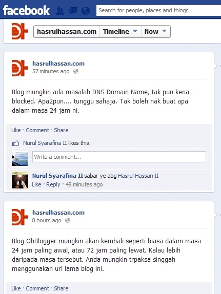 DI UJUNG ISLAM: Blog "hasrulhassan.com" Kena Blocked!