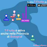 Logo T-Frutta attiva anche a Torino e Bologna