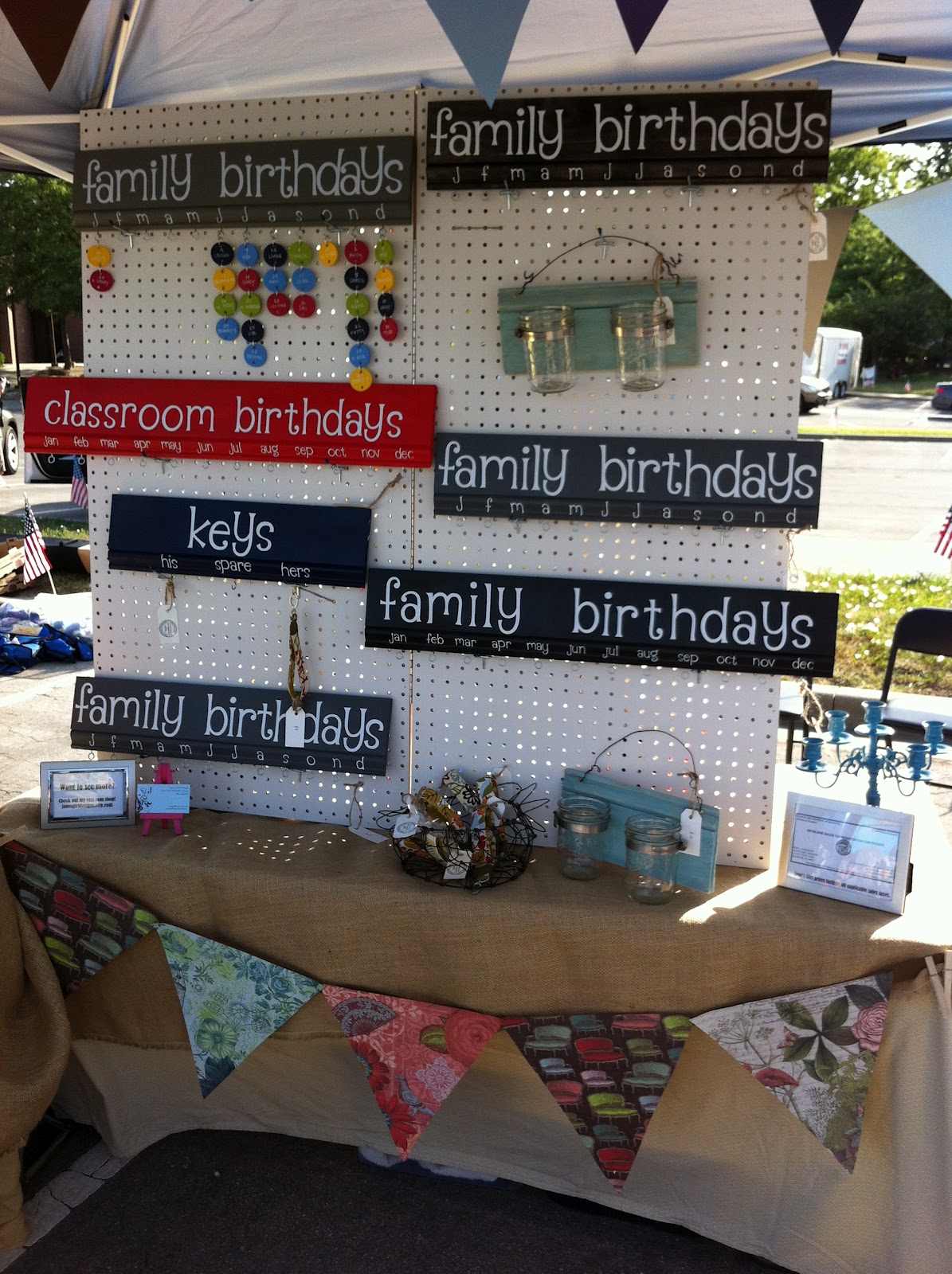 Jane's Girl Designs: My First Craft Fair - My dos, don'ts ...