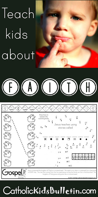 Catholic Kids Bulletin, Kids can learn at Mass, FREE PRINTABLE