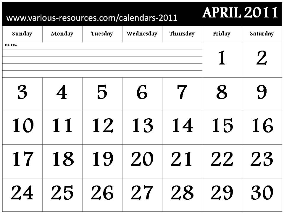 calendar 2011 printable. Free Printable Calendar 2011