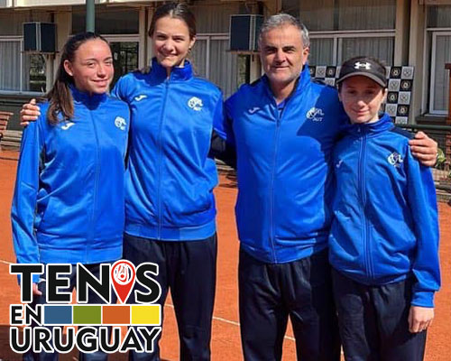 Equipo femenino de Uruguay para el Sudamericano Sub-16 de Tenis 2022 de Tucumán