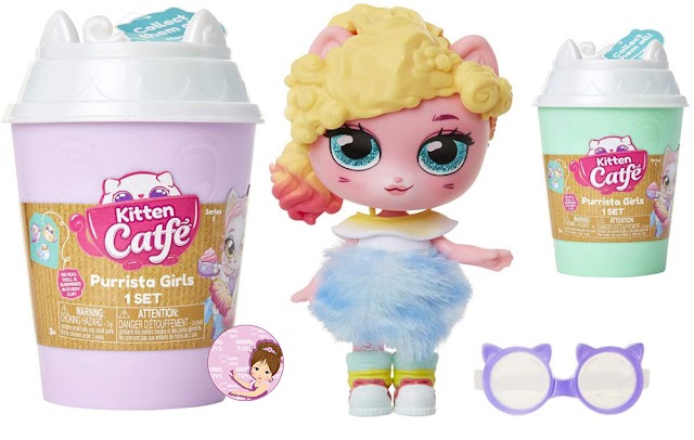 Coffee Cups with Kitten Catfé Purrista Girls Doll Surprises and Tiny Cats