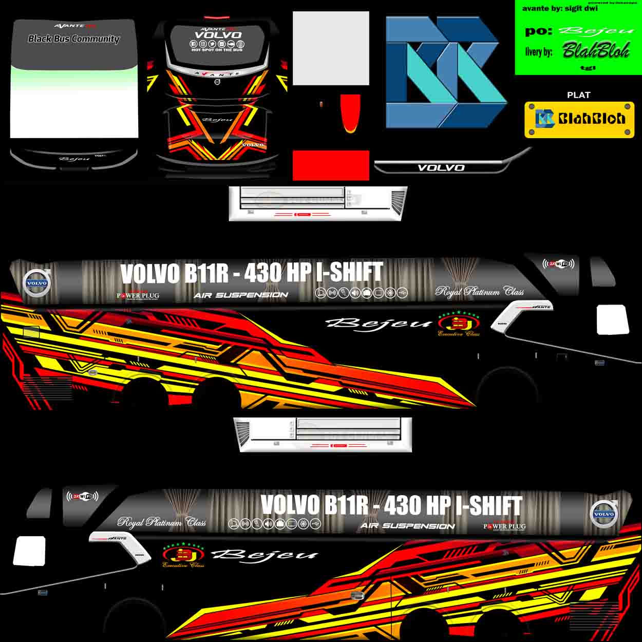 livery bussid roda 6 hd