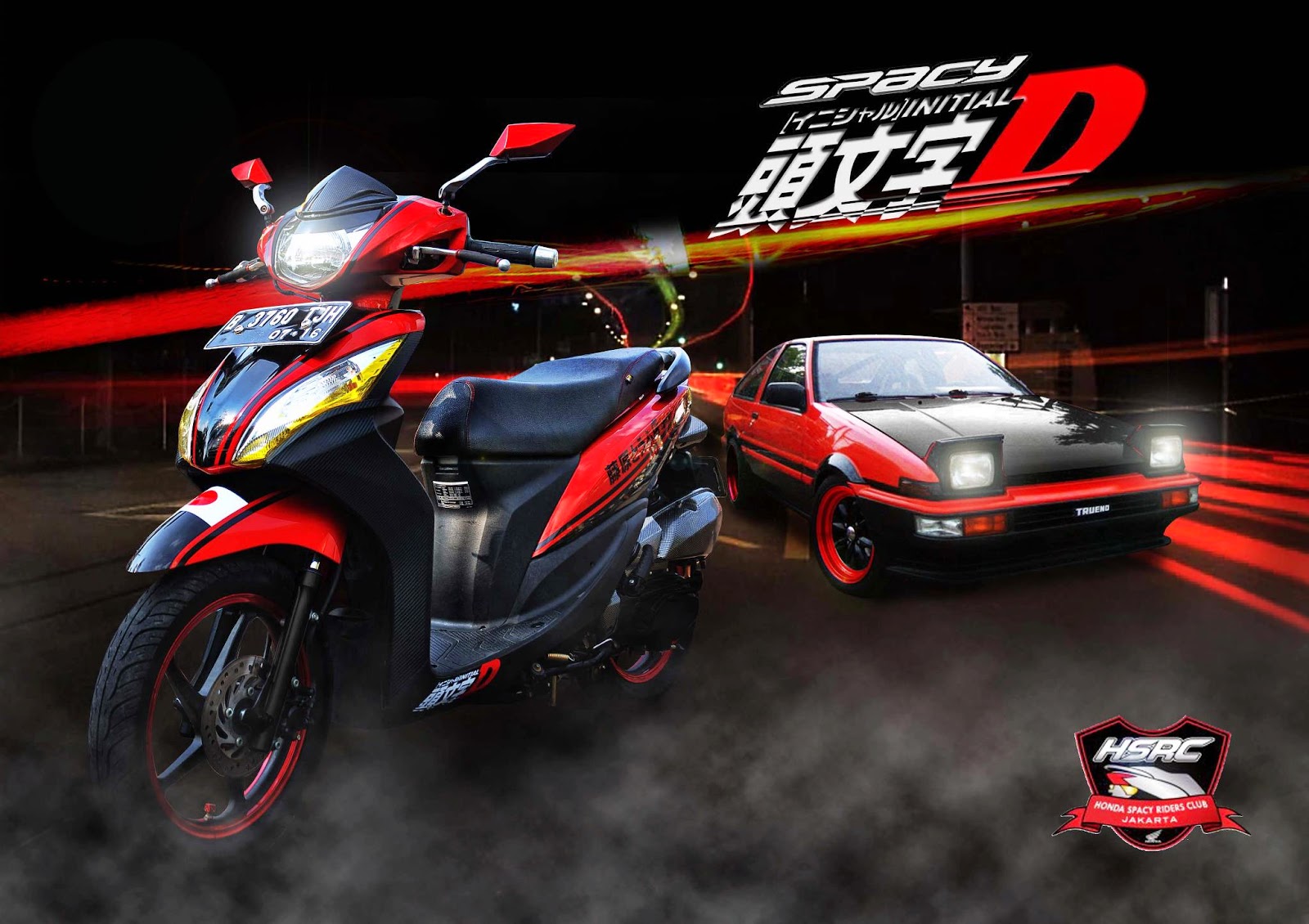 Gambar Modifikasi Motor Honda Spacy Dengan Stiker Terunik Earth