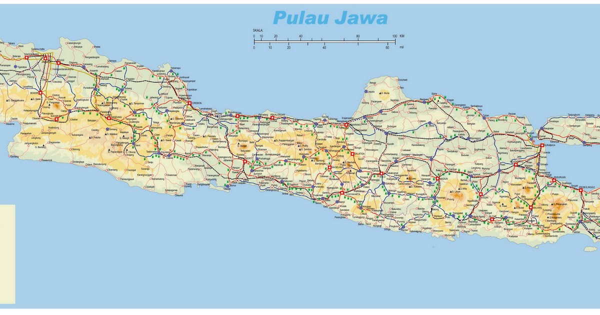Peta Pulau Jawa  Malioboro