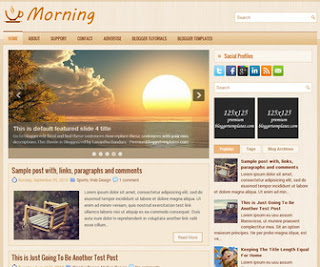 Morning Blogger Template