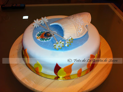 tarta fondant fallera