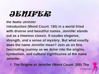 meaning of the name "JENIFER"