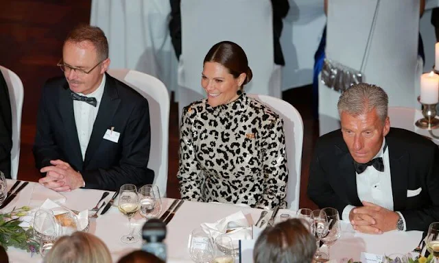 Crown Princess Victoria wore a Madelyn maxi dress from By Malina. Crown Princess Victoria is making a 3-day visit to Germany