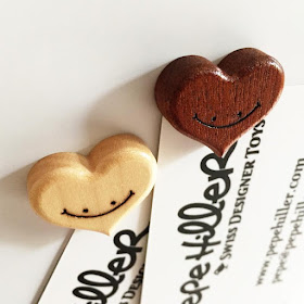 Woodhearts Wooden Magnets by Pepe Hiller
