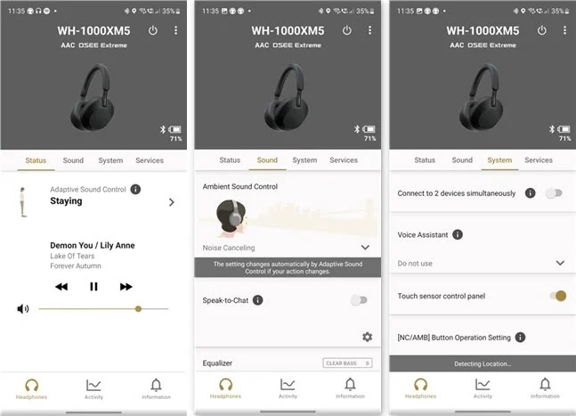 Aplikasi Sony Headphones Connect untuk Android