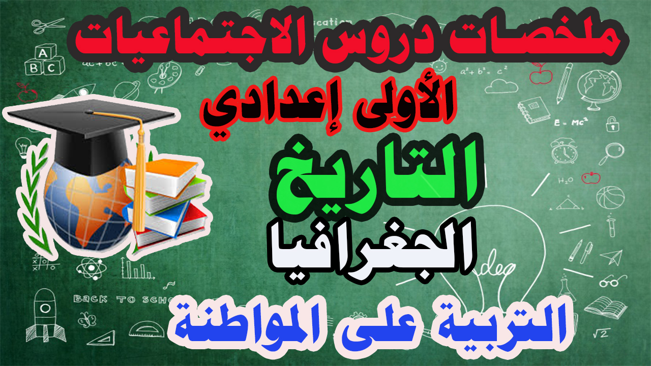 ملخصات دروس الاجتماعيات الأولى إعدادي