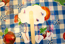 How to make adorable spring Paper pull crafts with kids- Cute rain cloud, flower, and tree doodle printables included