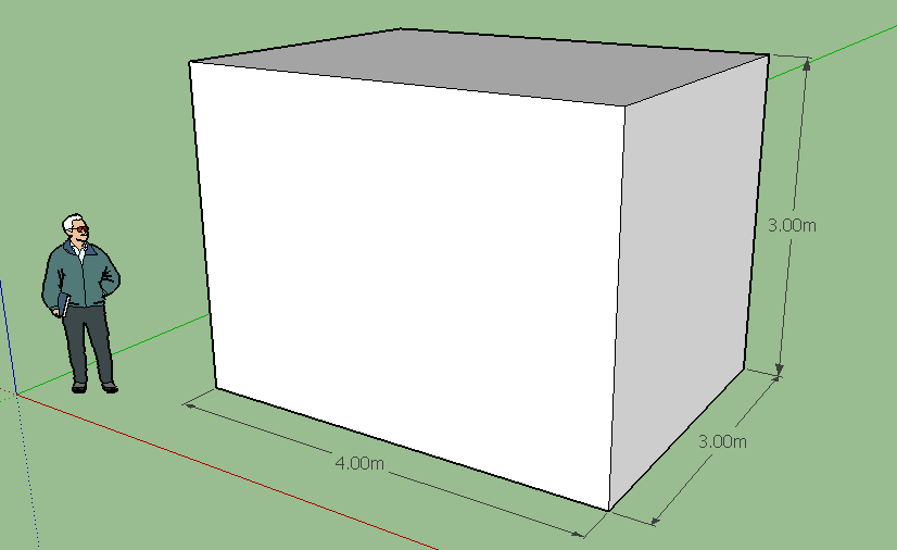 Belajar SketchUp  hari 5 Membuat gambar  rumah sederhana 
