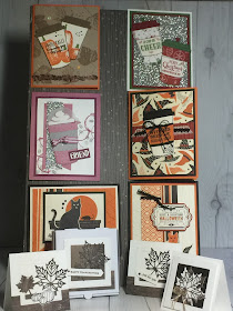 Projects we'll make Oct 8 at Stamped Sophisticates card class