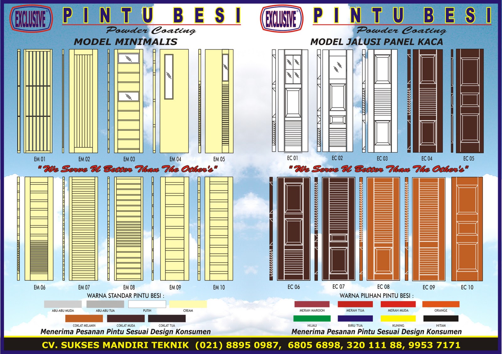 SUKSES MANDIRI TEKNIK PINTU RUMAH MINIMALIS