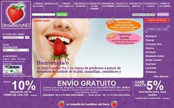 Venta cosmeticos Strawberrynet