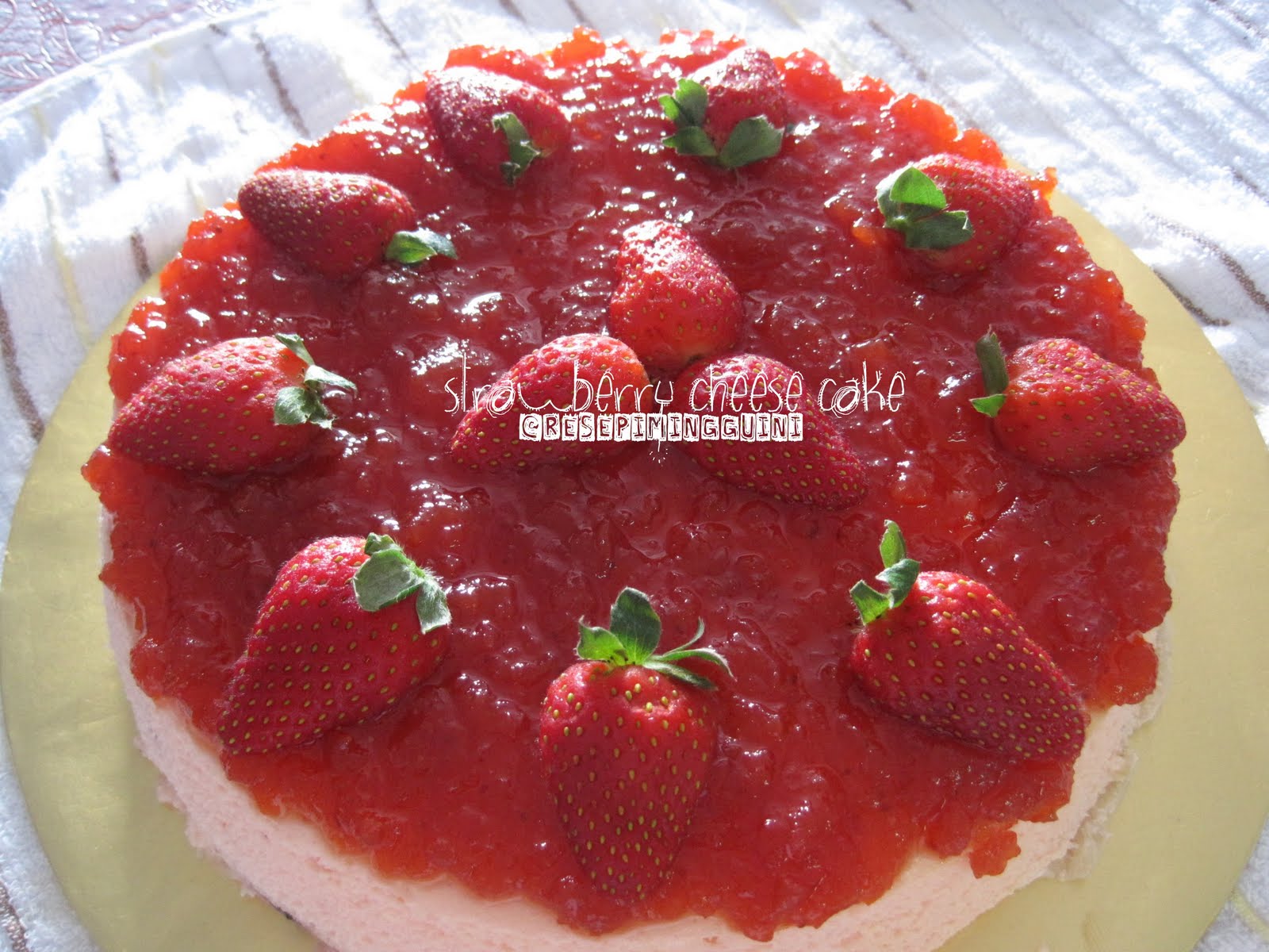 Strawberry Cheese Cake  Resepi Minggu Ini