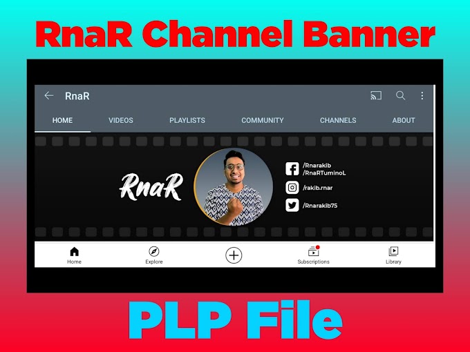 Rnar YouTube Channel Art Pixelab Project File By Design Lagbe