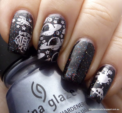 Ulta3 Triple Threat with China Glaze Sci-Fi Stamping