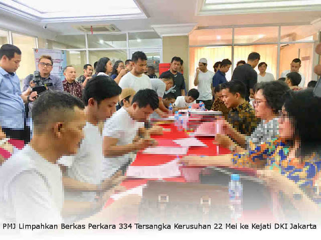 PMJ Limpahkan Berkas Perkara 334 Tersangka Kerusuhan 22 Mei ke Kejati DKI Jakarta