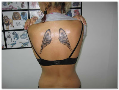 Trendy Angel Tattoo Designs - Angel Wing Tattoos 2011