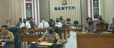 Polda Banten Gelar Anev Opsnal dan Operasi Aman Nusa II Tahun 2021