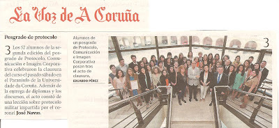 II Postgrado de Protocolo, Comunicación e Imagen Corporativa. Universidade da Coruña