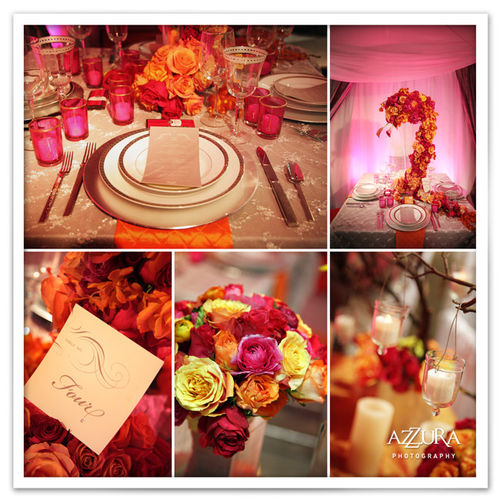 JustWeddings Inspired from Nigeria's Wow Factor Planners Pink and orange