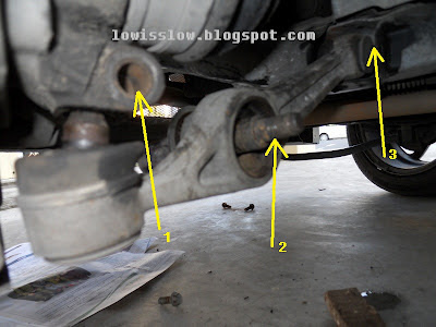 LIFE WITH MACHINE: DIY: Perodua Kancil Lower arm change