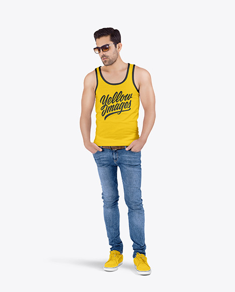 Man in Tank Top Mockup