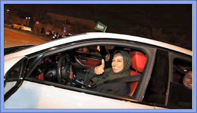 Saudi Woman Legally Driving A Car