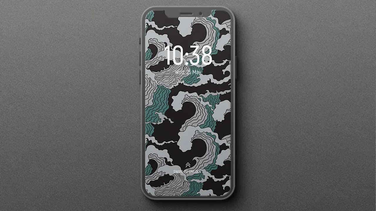 wave pattern wallpaper iphone
