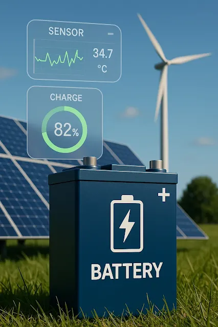 batteries monitoring sensors