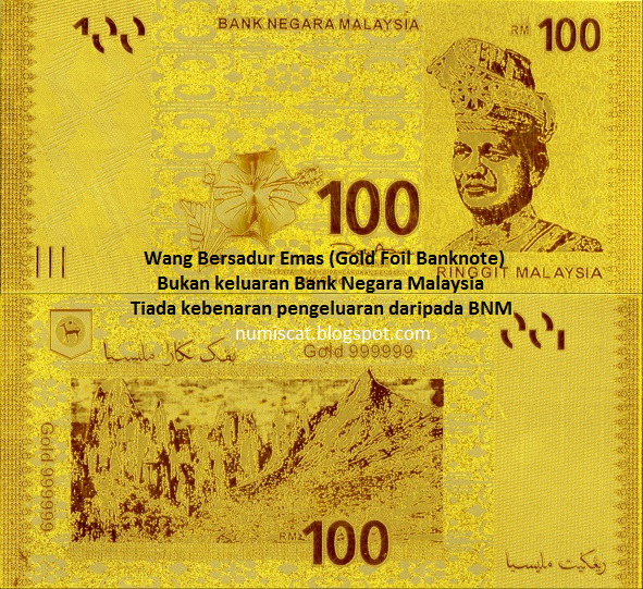 NumisCat: Mata Wang Malaysia Bersadur Emas (Malaysian Gold ...