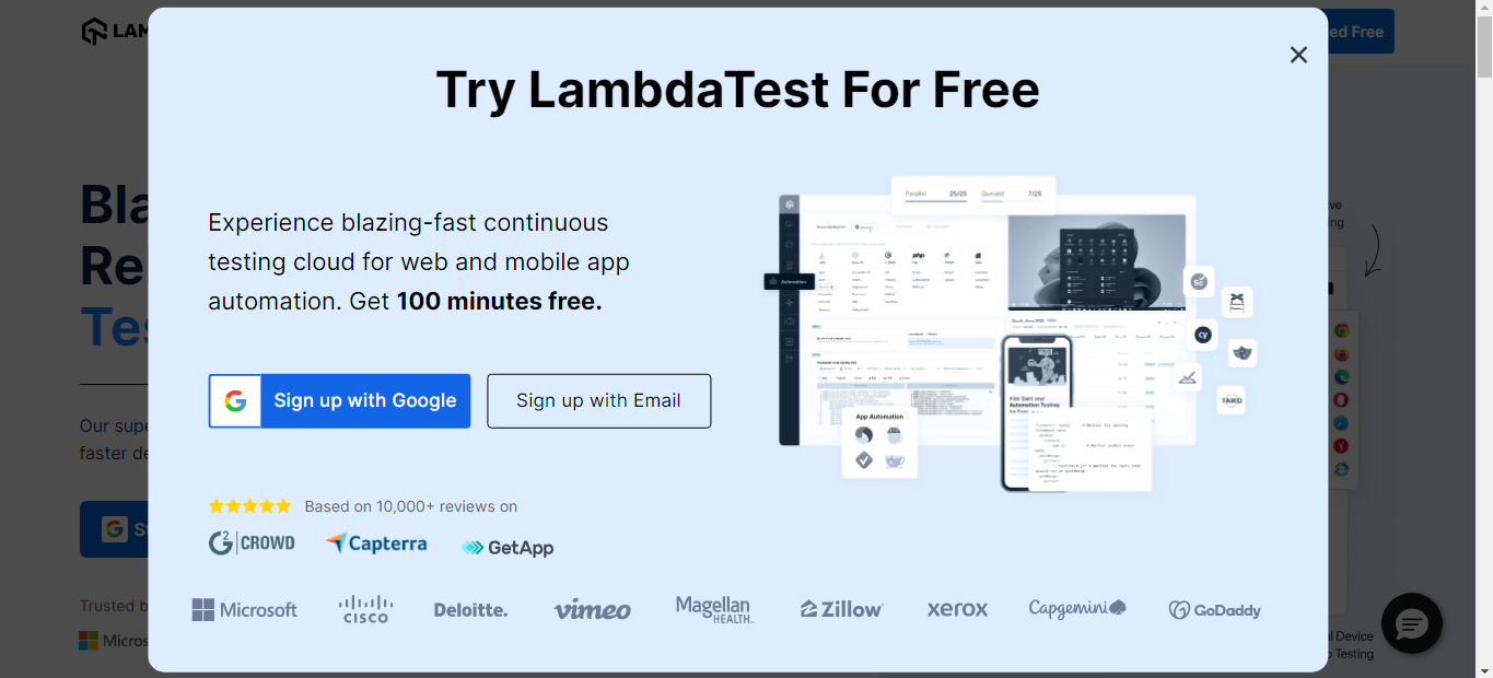 LambdaTest Free