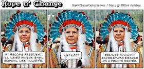 stilton’s place, stilton, political, humor, conservative, cartoons, jokes, hope n’ change, elizabeth warren, indian, dna test, pocahontas