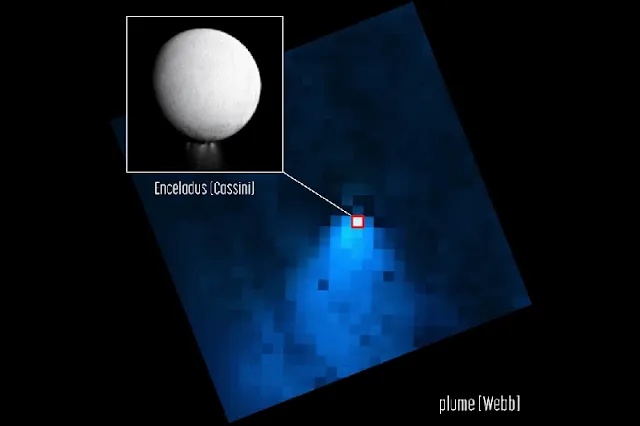 Los científicos no dan crédito a lo que ven: James Webb detecta un monstruoso penacho de agua en Encélado