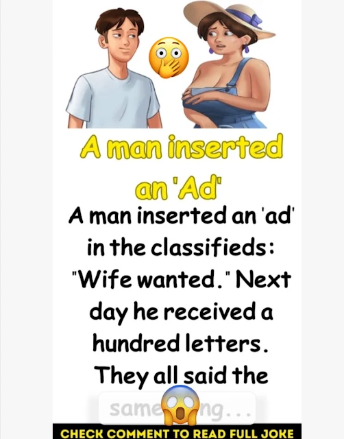A man inserted an 'Ad