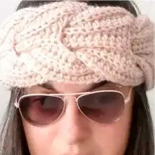 Diadema Trenzada a Crochet