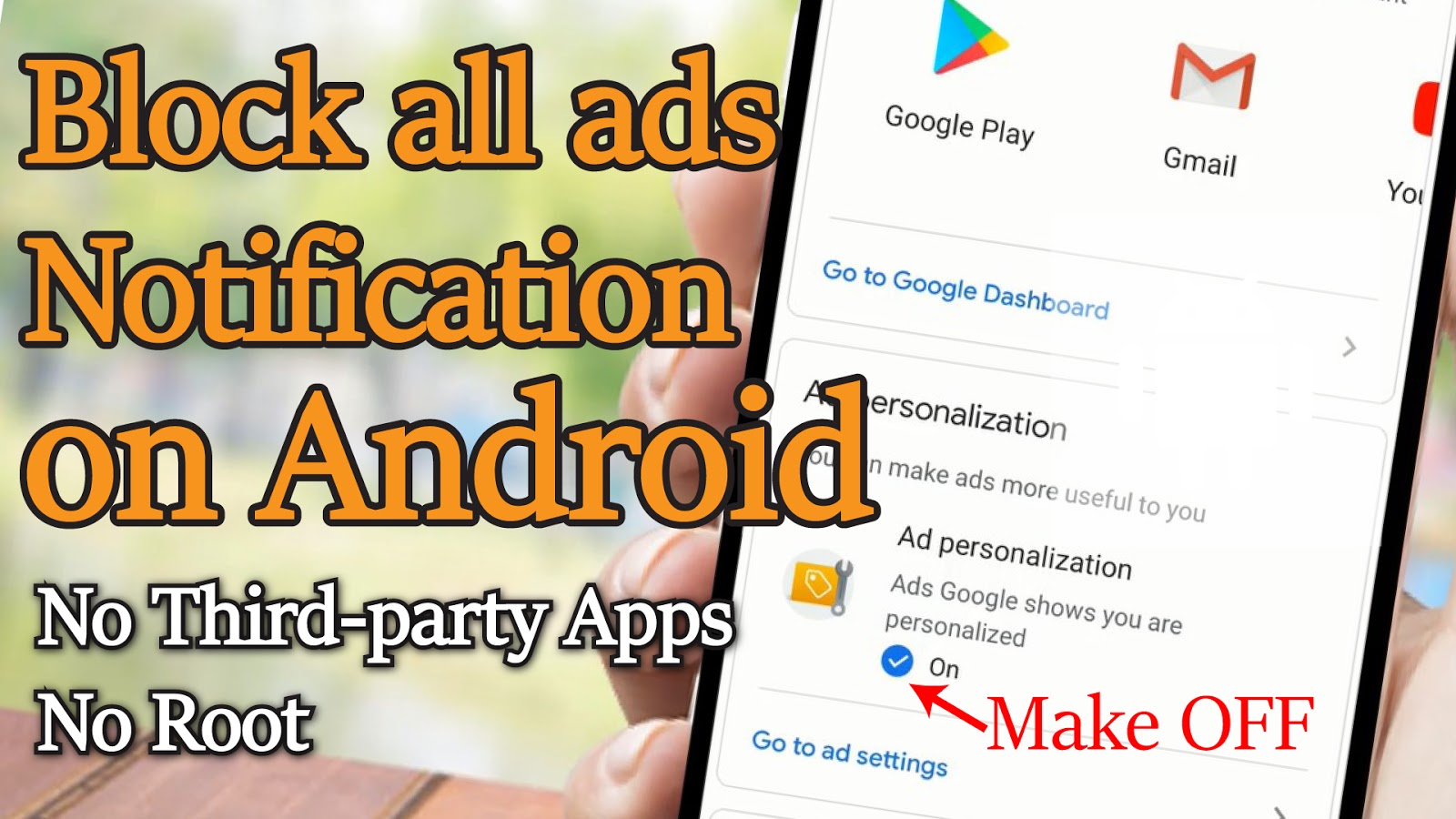 How to stop pop up ads and notification on android