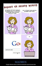 Filtro de búsqueda para madres en Google, perras en celo