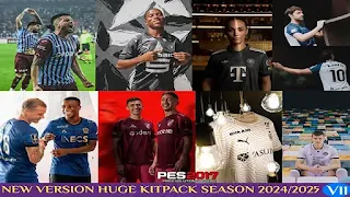 PES 2017 NEW VERSION KITPACK HD SEASON 2024-2025 V11 AIO By EsLaM
