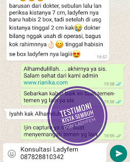 Testimoni Ladyfem Atasi Kista Terbaru 2017