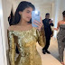 Kylie Jenner Wears GOLD custom Balenciaga celebrating Christmas in LA 