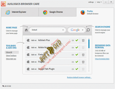 Auslogics Browser Care 5.0.21.0 برنامج العناية بمتصفح الانترنت 