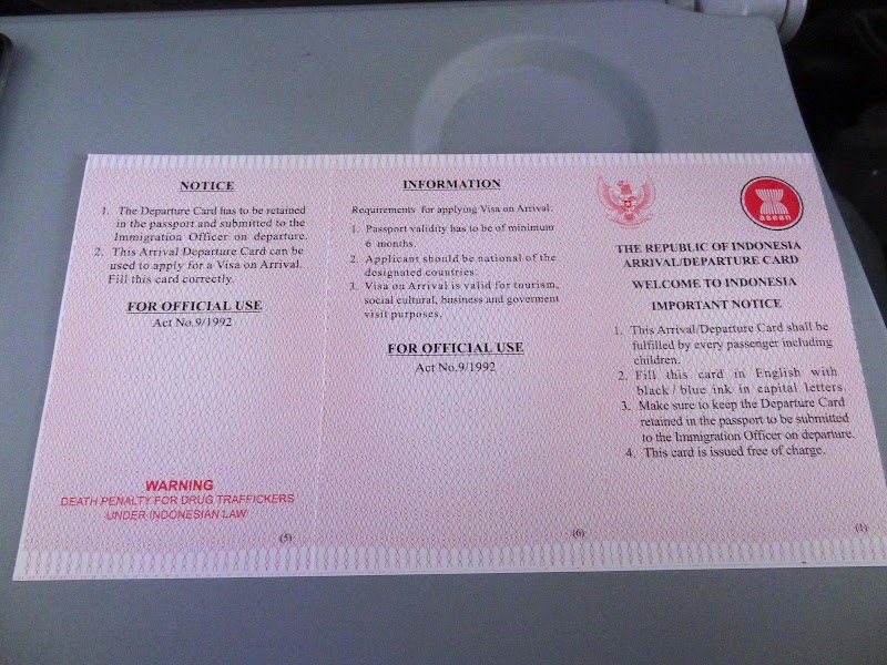 20+ Info Arrival Card Indonesia